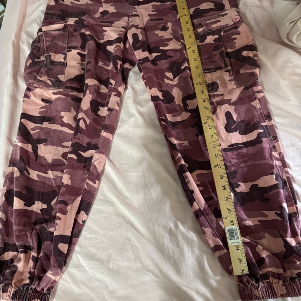 Fashion Nova Pink Camouflage Joggers